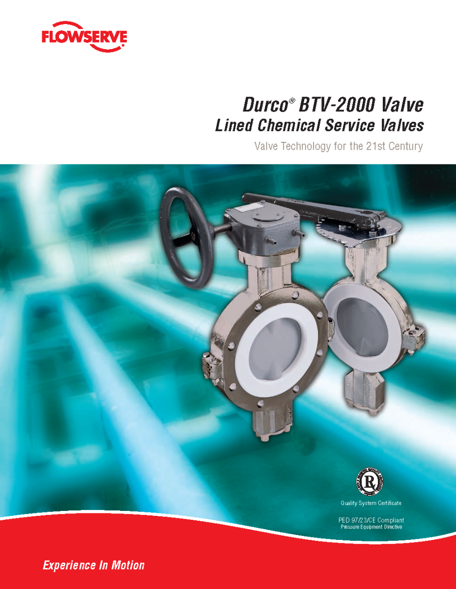 Durco Lined Butterfly Valves